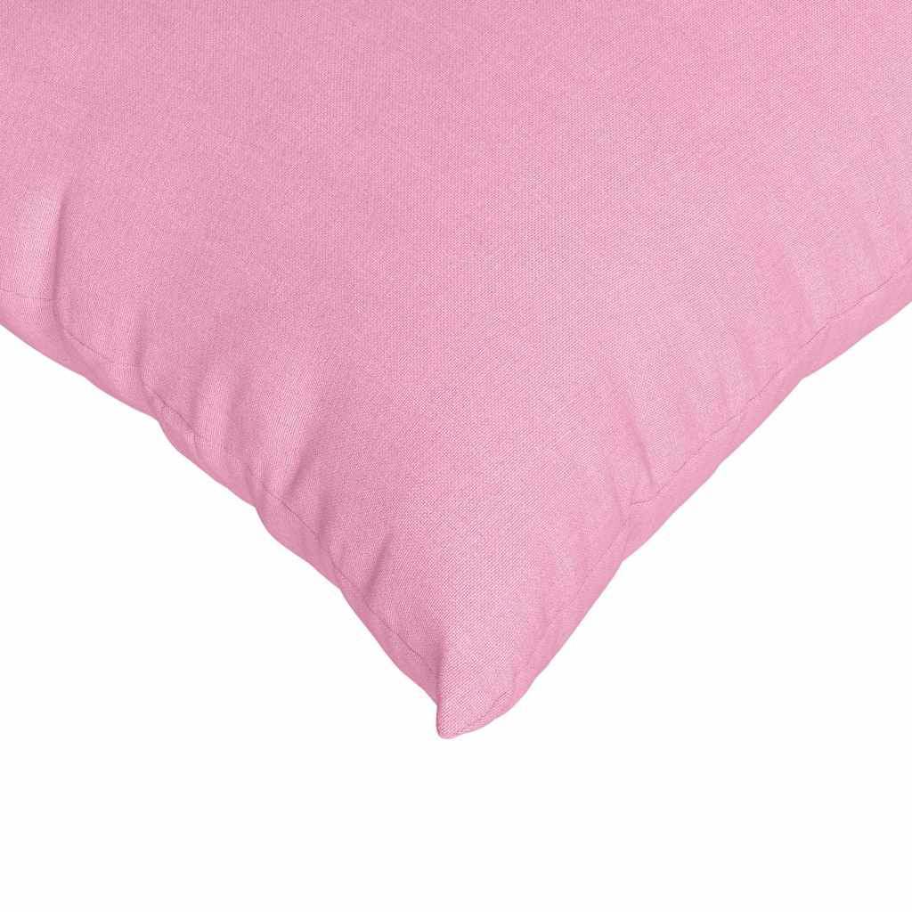 Sofa Pillows 2 pcs Pink 45 x 45 cm Fabric